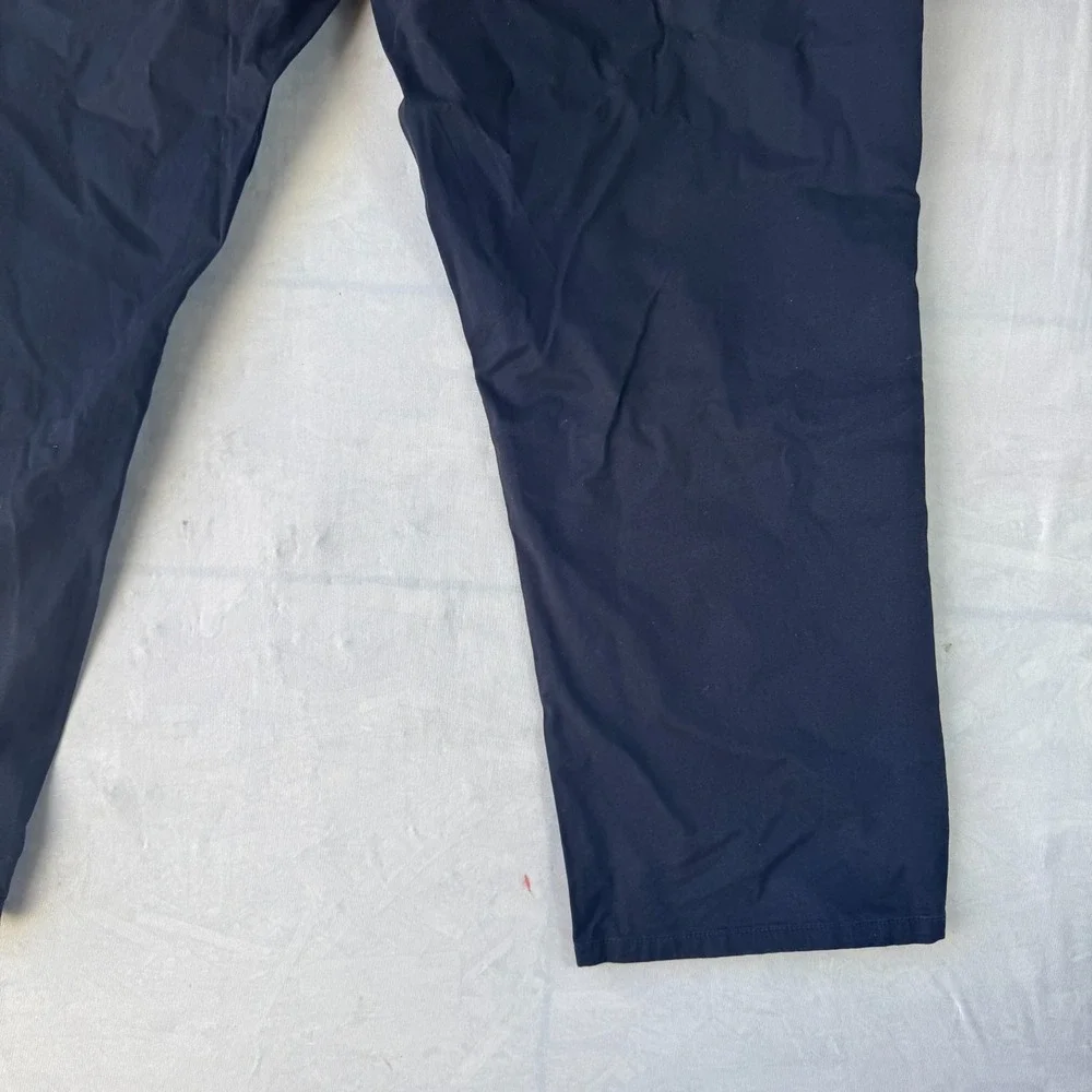 Chaps Chino Pants Mens 50x30 Navy Blue Cotton Stretch Slim Fit Straight Leg